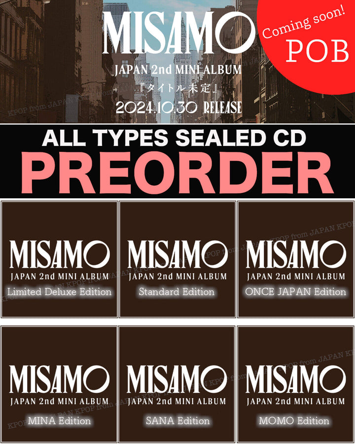 PRE MISAMO 2ND ALBUM JAPAN MINA SANA MOMO ONCE DELUXE HMV TOWER RECORD POB TWICE