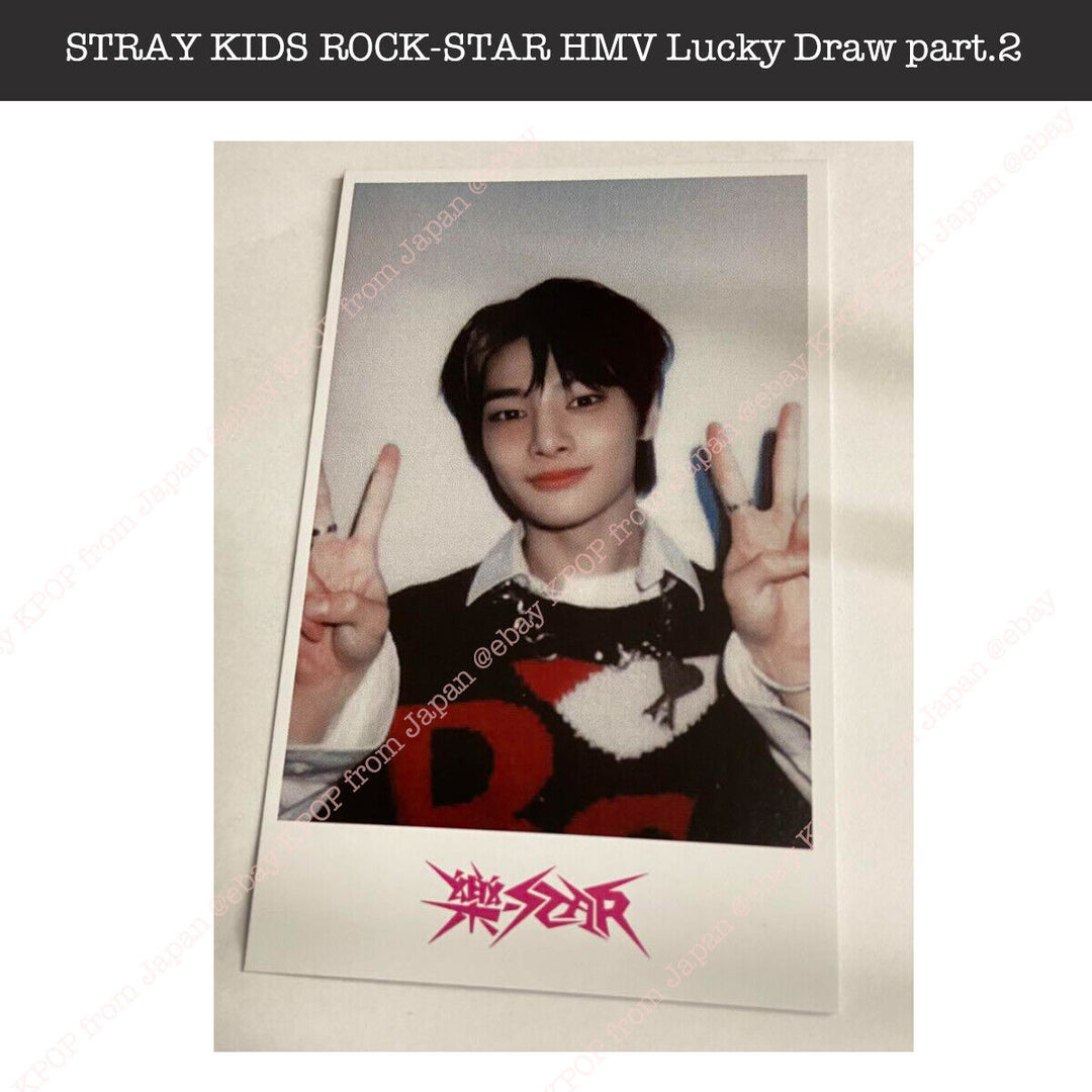 Stray kids ROCK-STAR Japan Limited HMV Sorteo parte.2 Tarjeta fotográfica oficial 