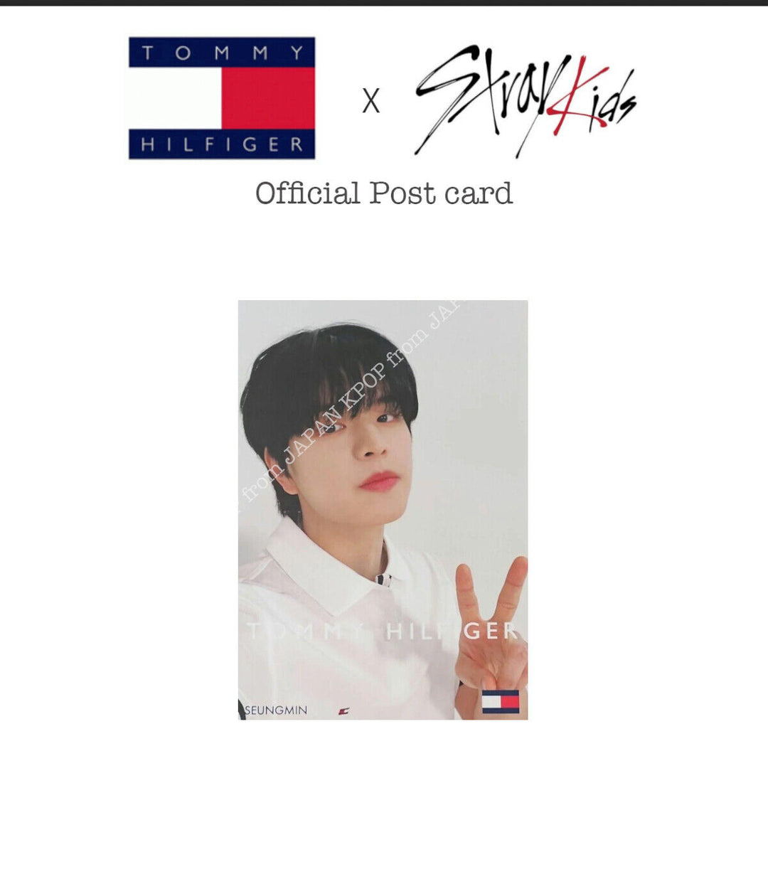 Stray kids TOMMYHILFIGER Japan exclusive Event official Postcard StrayKids