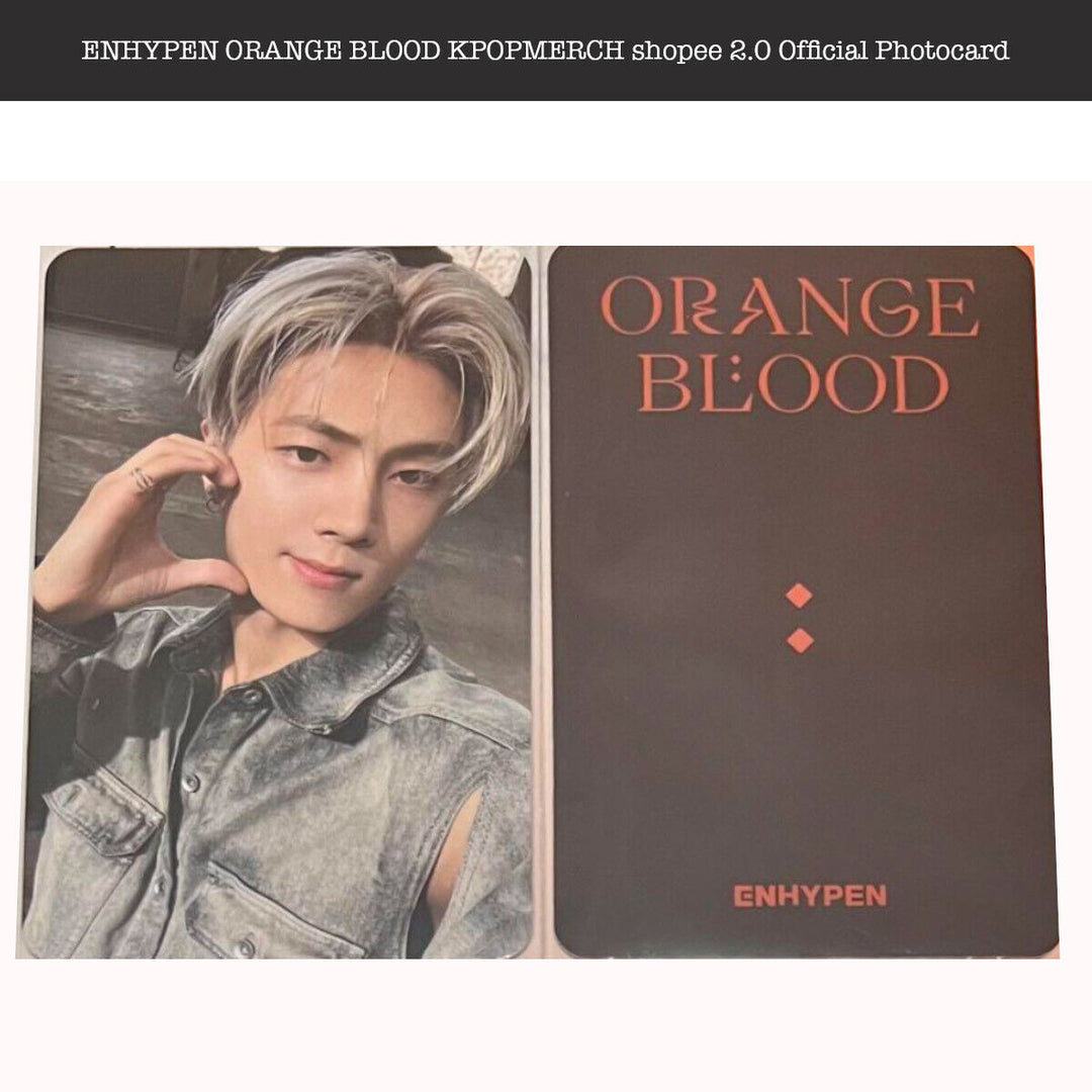 ENHYPEN ORANGE BLOOD Kpopmerch Shopee 2nd Video Call Official Photocard 2.0