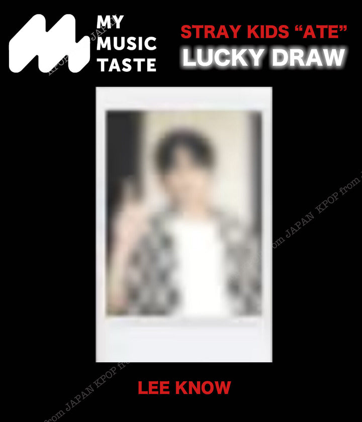 PRE STRAY KIDS ATE MMT LUCKY DRAW EVENT OFFIClAL POLAROID PHOTOCARD MYMUSICTASTE