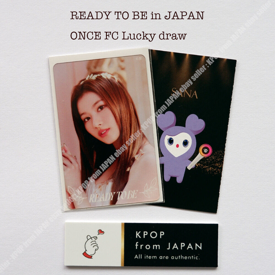 TWICE WORLD TOUR ' READY TO BE ' in JAPAN ONCE FC Lucky draw official photocard