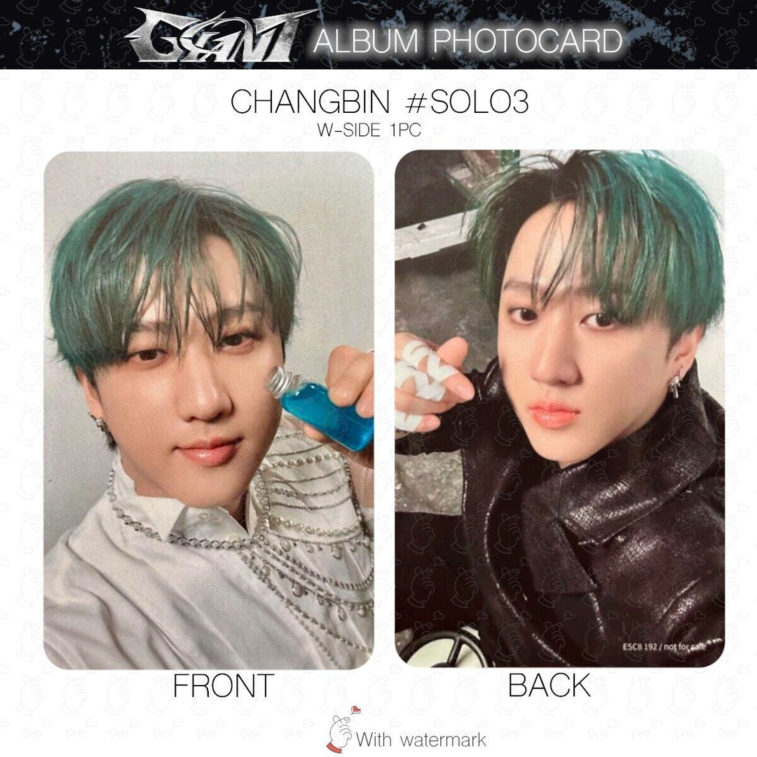 CHANGBIN STRAY KIDS GIANT JAPAN ALBUM PHOTOCARD POB LUCKY DRAW SOLO SONY