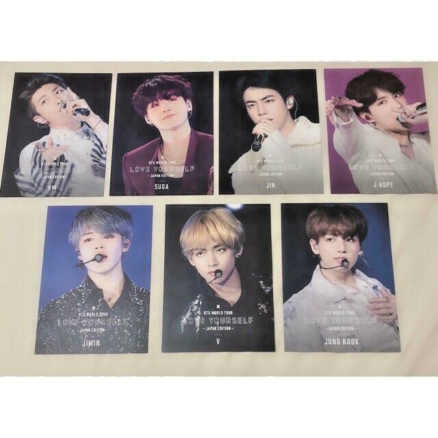 BTS Official Photo Card Blu-ray Benefit - WORLD TOUR LOVE YOURSELF JAPAN -