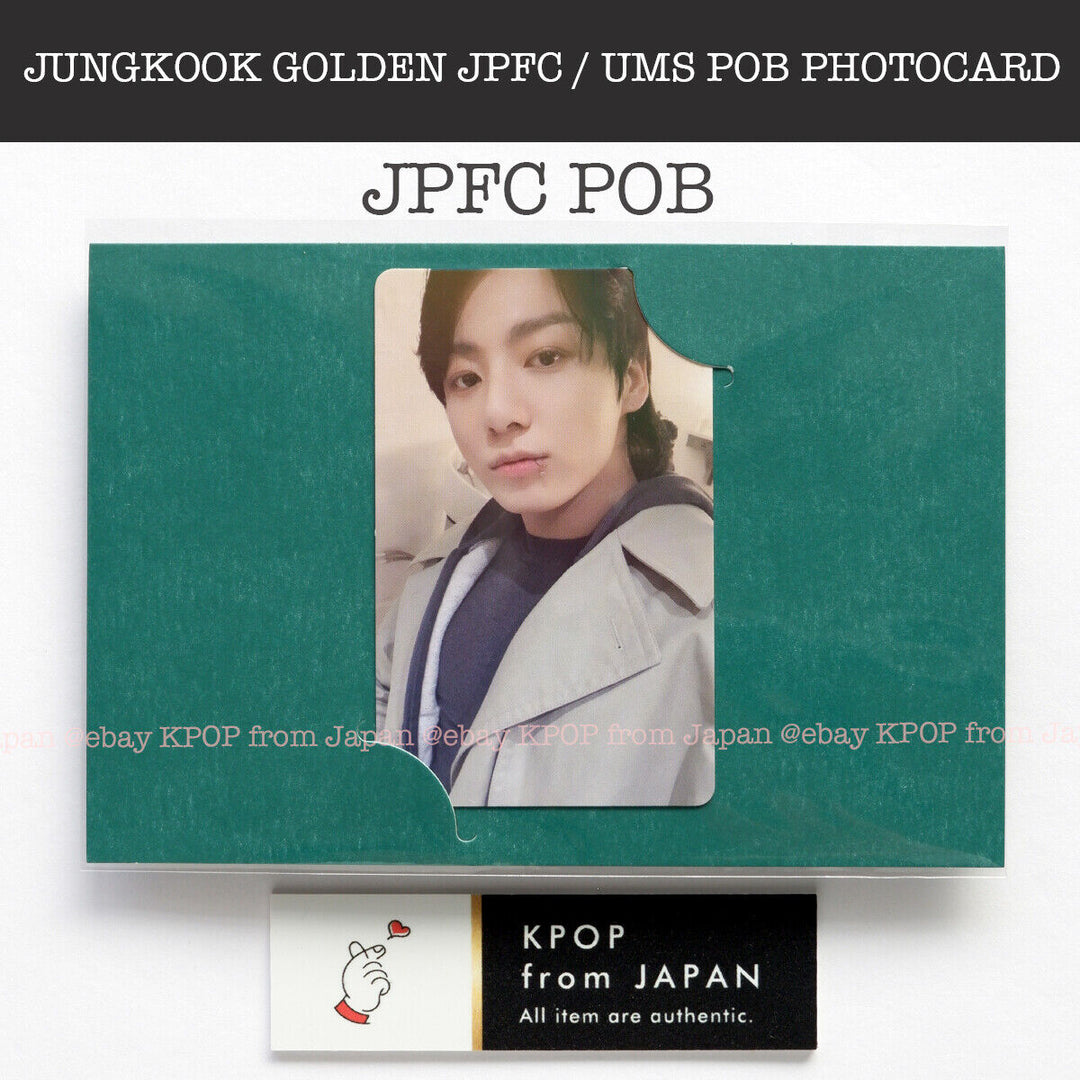 JUNG KOOK GOLDEN JPFC UMS POB Tarjeta fotográfica oficial JK PRE Benefit BTS 