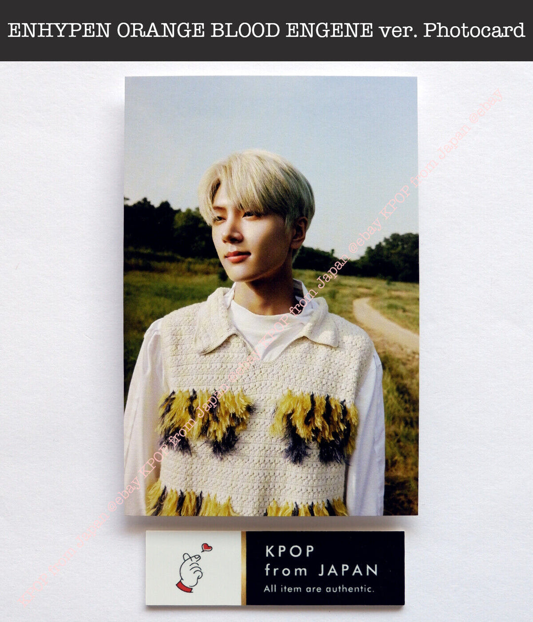 ENHYPEN ORANGE BLOOD ENGENE ver. Official Photocard Postcard