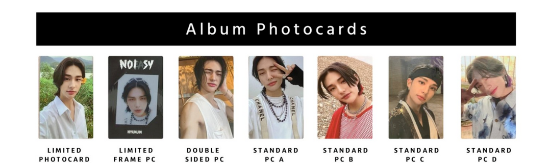 Stray kids Hyunjin NOEASY NOISY Official Photo card PC photocard