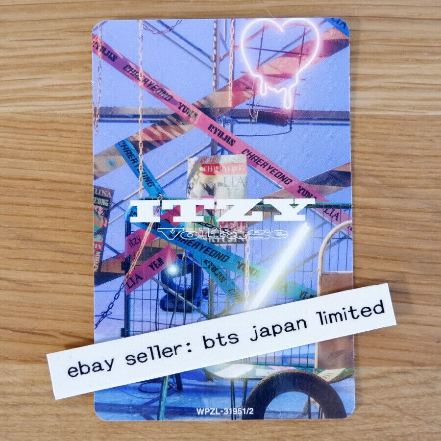 ITZY Ryujin Voltage Official Photocard Photo card A B Normal Japan FC MIDZY Fan