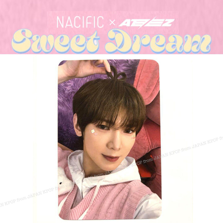 ATEEZ x NACIFIC 7TH SWEET DREAM OFFICIAL PHOTOCARD SEONGHWA MINGI HONGJOONG SAN