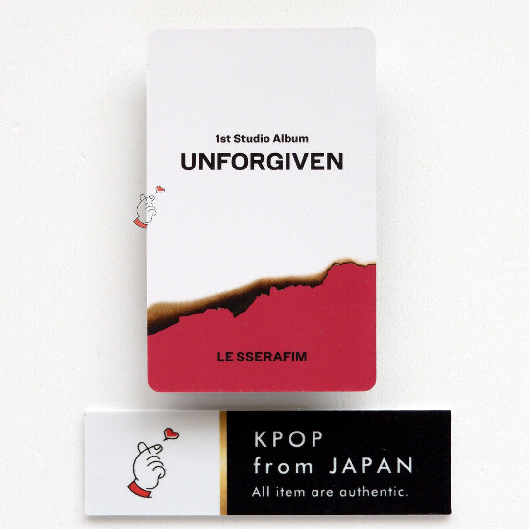 YUNJIN LE SSERAFIM UNFORGIVEN POB Photocard weverse Universal music japan UMS