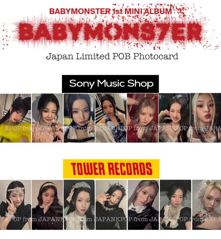 BABYMONSTER BABYMONS7ER Japan POB Official Photocard Sony Music Tower Record