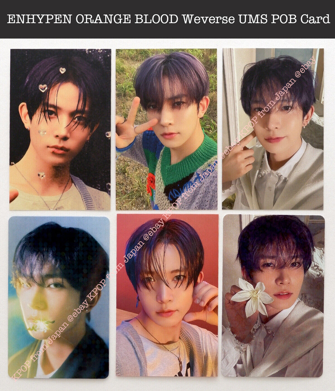 ENHYPEN ORANGE BLOOD  Weverse UMS Japan POB Lucky draw Official Photocard