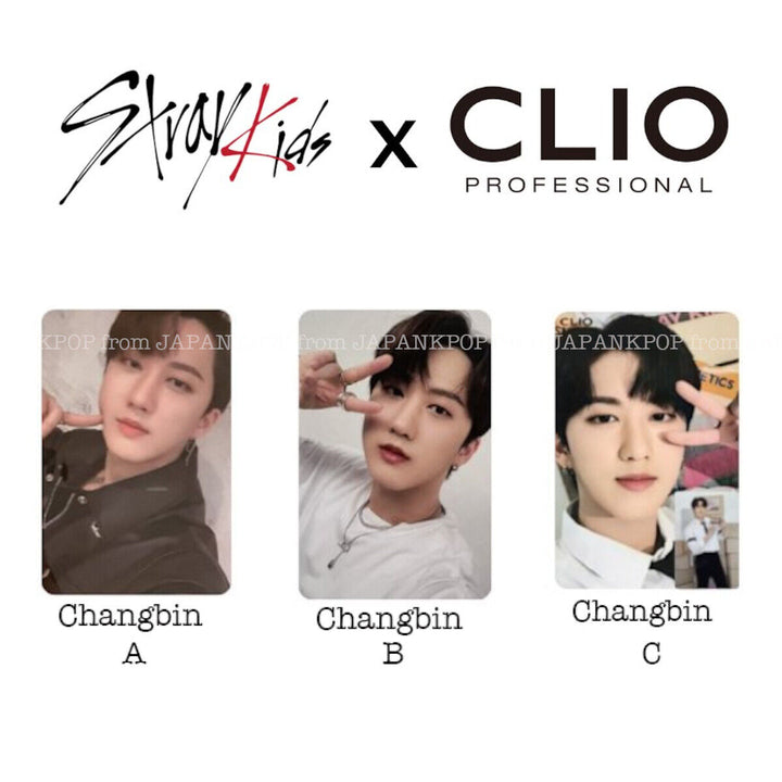 Stray kids CLIO Official Photo card Bang chan Lee know Han Felix seungmin I.N