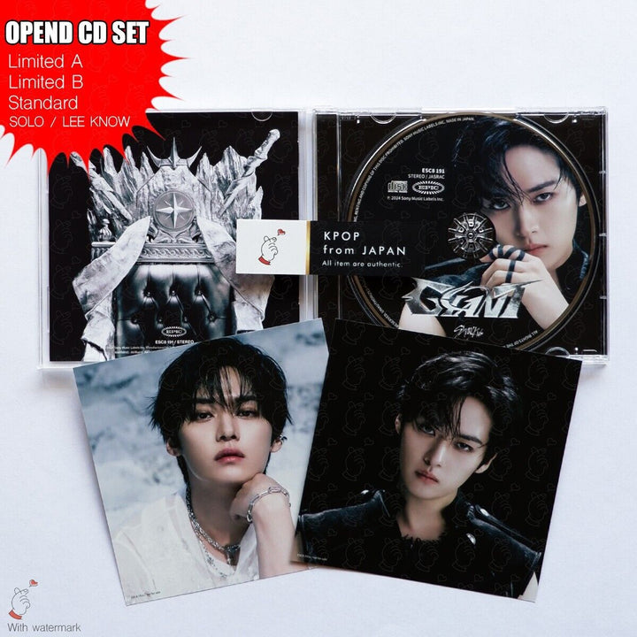 OPENED LEE KNOW STRAY KIDS GIANT LIMITED A , B , STANDARD , SOLO 4CD SET JAPAN