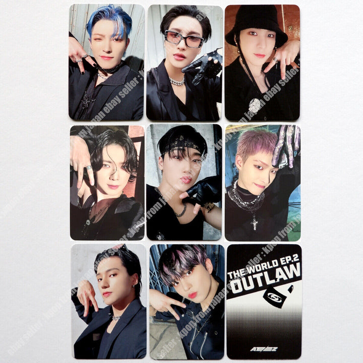 ATEEZ THE WORLD EP.2: OUTLAW HMV Japón POB Tarjeta fotográfica applemusic apple music 