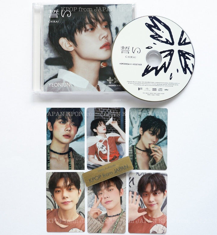 YEONJUN TXT JAPAN CHIKAI SOLO CD + Photocard set / POB Lucky draw Weverse UMS