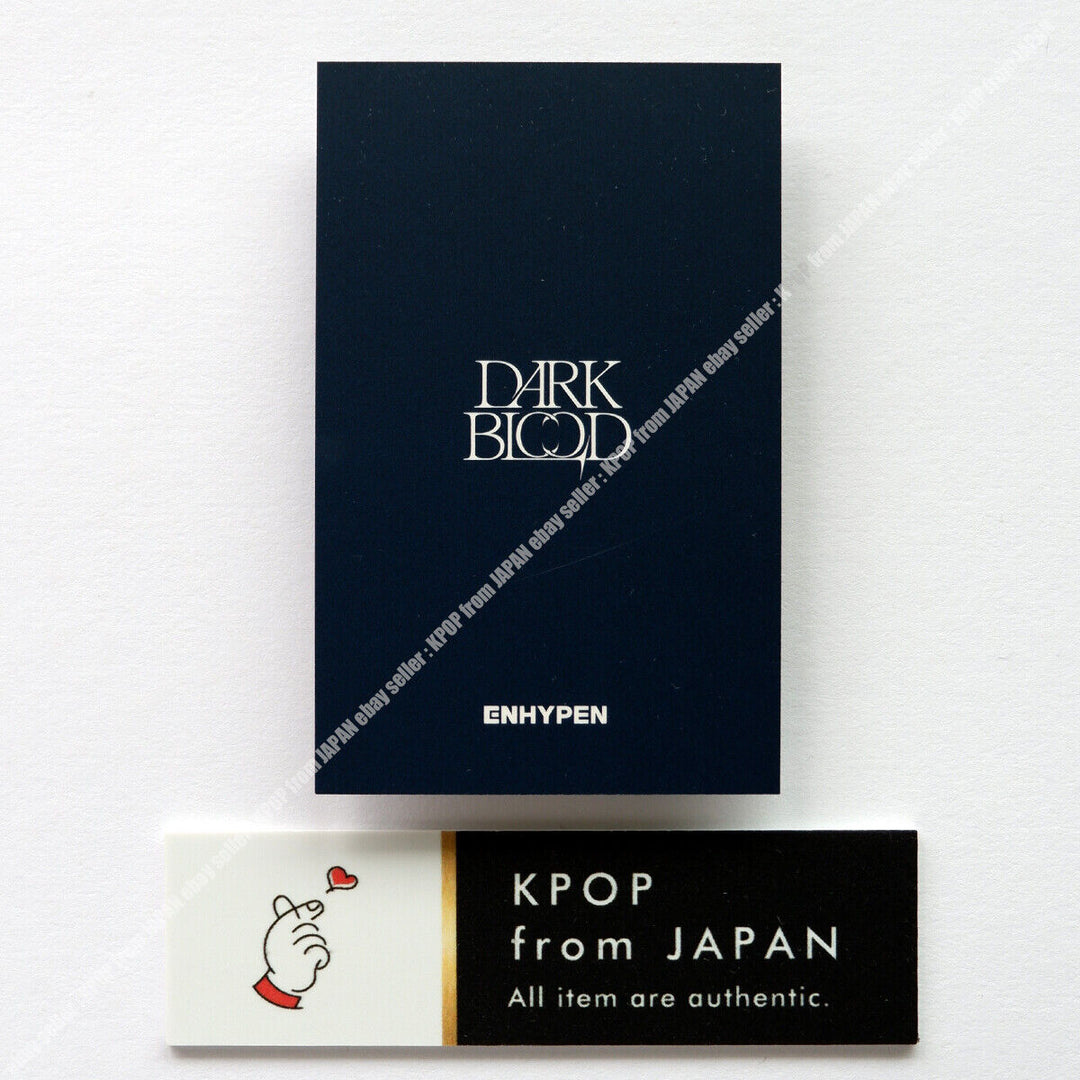 ENHYPEN DARK BLOOD Weverse UMS Japón limitado Sorteo de la suerte Tarjeta fotográfica oficial POB 