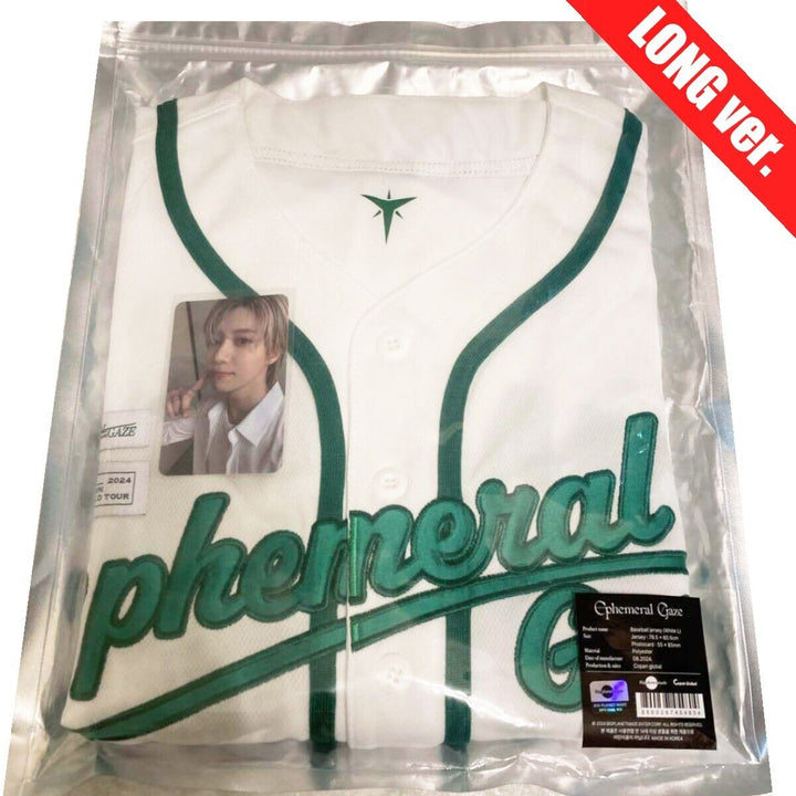 TAEMIN SHINee Ephemeral Gaze Baseball Jersey Uniform LONG ver White & Photocard