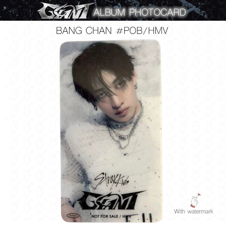 BANG CHAN STRAY KIDS GIANT JAPAN ALBUM PHOTOCARD POB LUCKY DRAW SOLO SONY