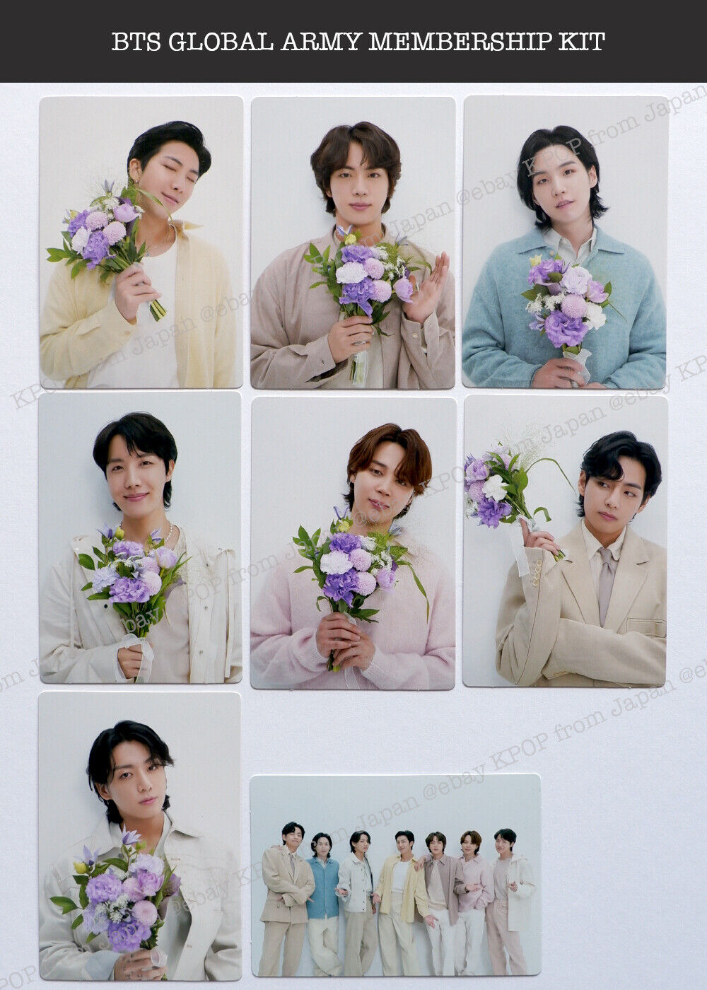 BTS Official ARMY Global Membership Kit Photocard RM JIN SUGA JIMIN V –  world-store