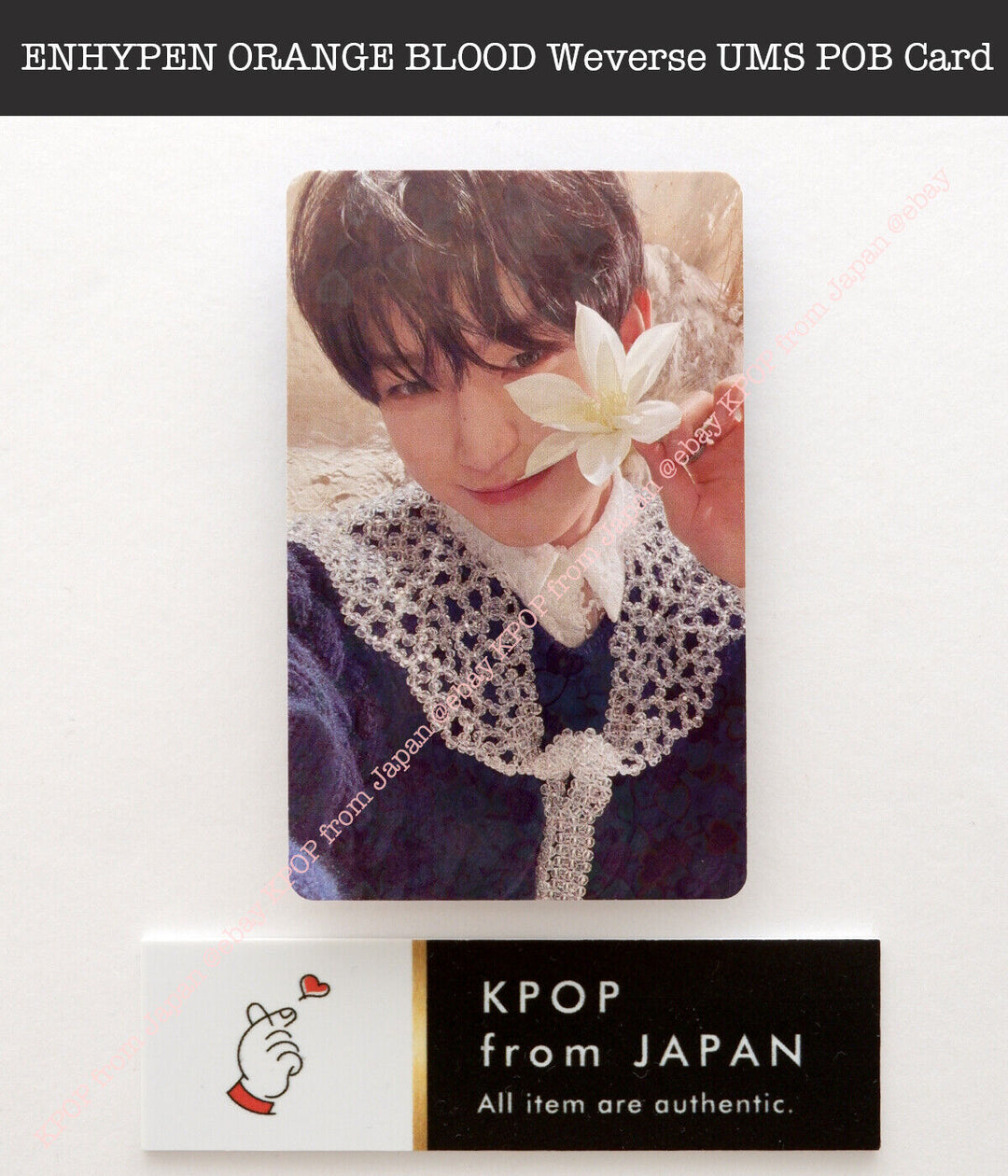 ENHYPEN ORANGE BLOOD  Weverse UMS Japan POB Lucky draw Official Photocard