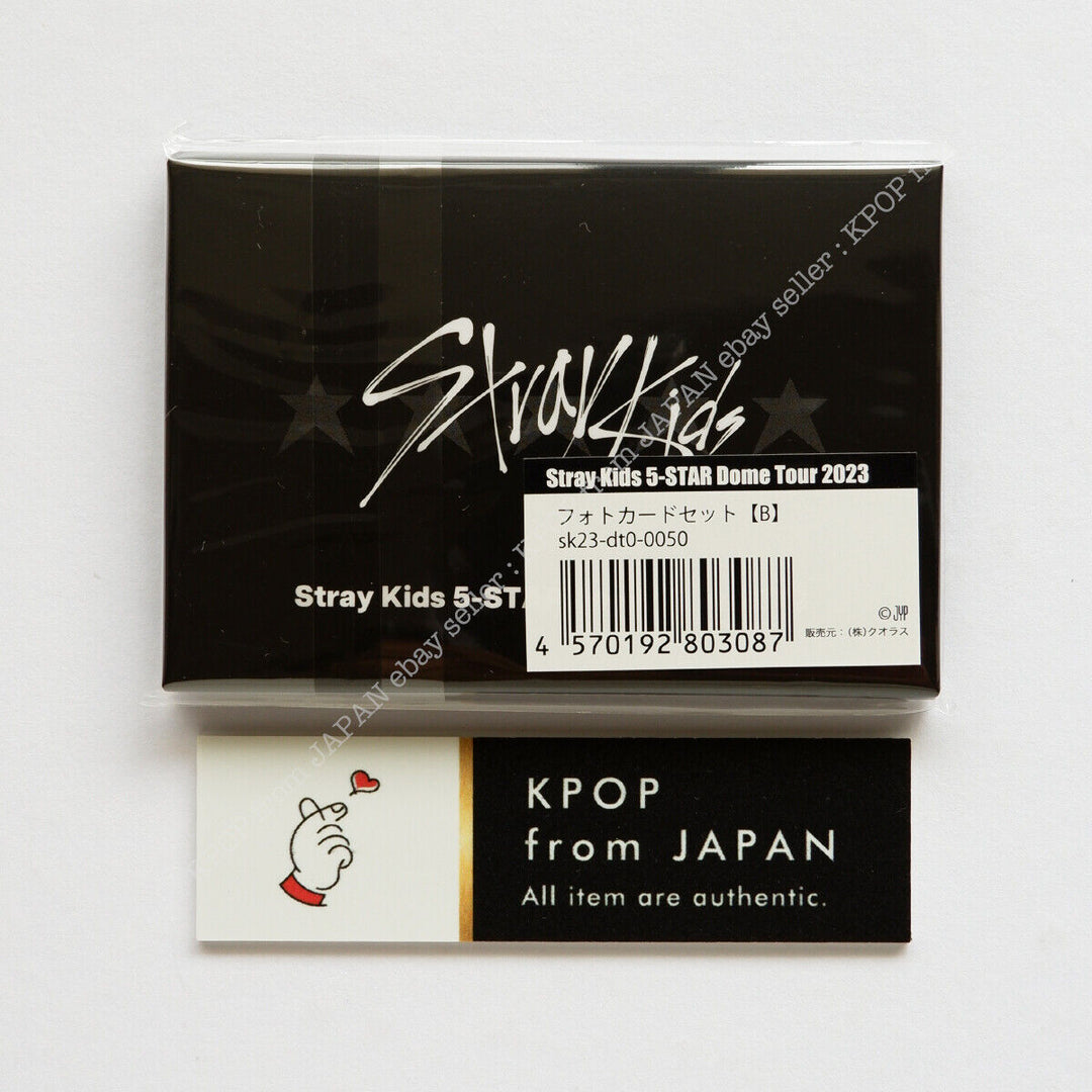 Stray Kids 5 estrellas Dome Tour 2023 JAPÓN Juego de tarjetas fotográficas oficiales A + B MD 