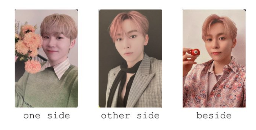 Seventeen Seungkwan Your Choice Tarjeta fotográfica oficial Un lado Otro Al lado de la PC 