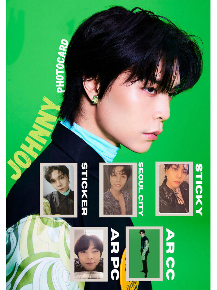 NCT 127JOHNNY Pegatina Tarjeta fotográfica oficial Tarjeta fotográfica PC NCT127 