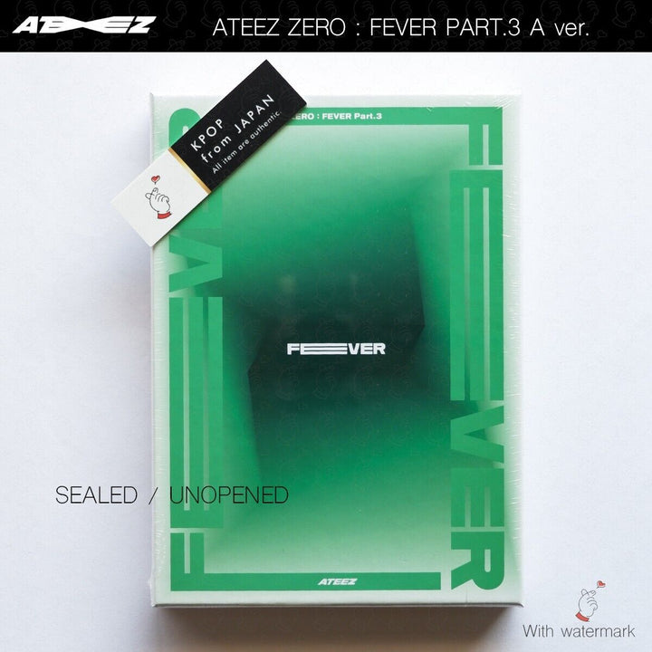 SEALED ATEEZ Zero Fever Part.3 A ver. Z ver. DIARY ver. 3Types Full Set