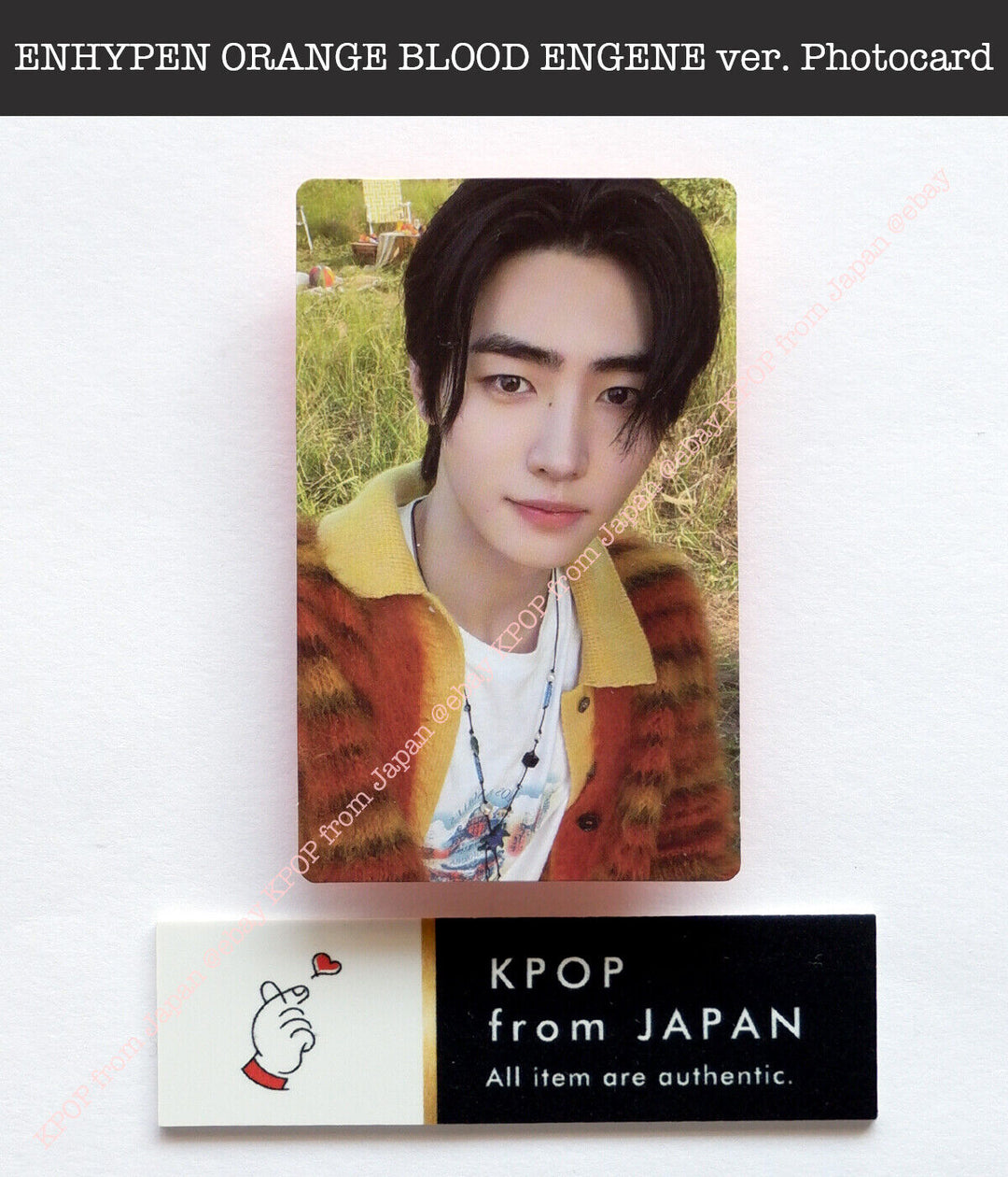 ENHYPEN ORANGE BLOOD ENGENE ver. Official Photocard Postcard