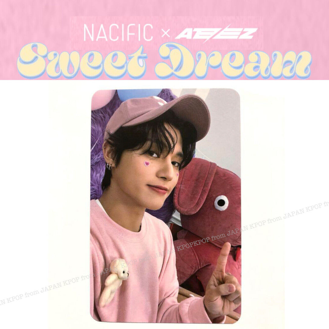 ATEEZ x NACIFIC 7TH SWEET DREAM OFFICIAL PHOTOCARD SEONGHWA MINGI HONGJOONG SAN