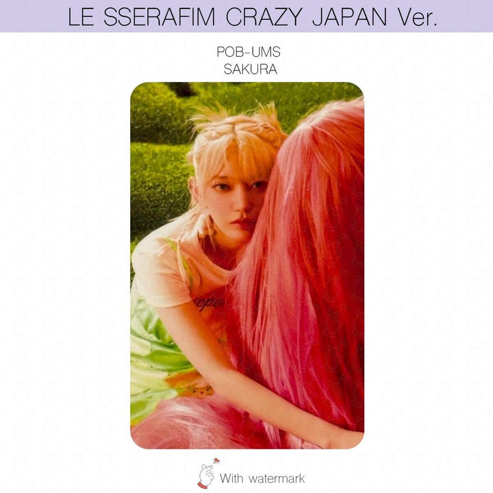 LE SSERAFIM CRAZY JAPAN ver. ALBUM POB LUCKY DRAW PHOTOCARD WEVERSE UMS HMV UNIT