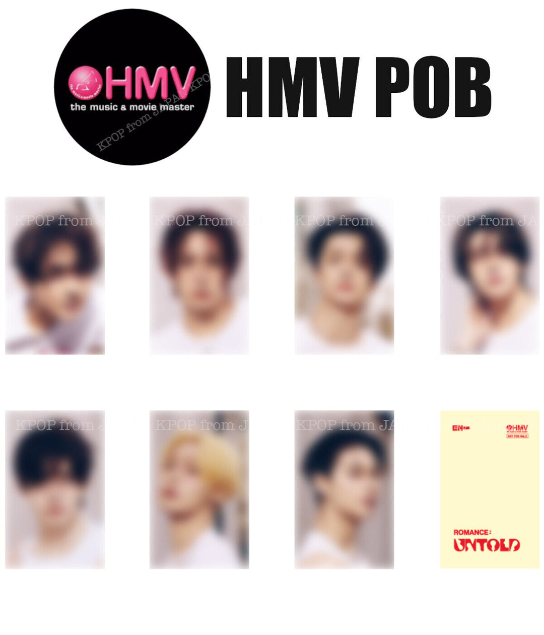 PRE ENHYPEN ROMANCE : UNTOLD / ENGENE Japan POB & Included Photocard Weverse UMS