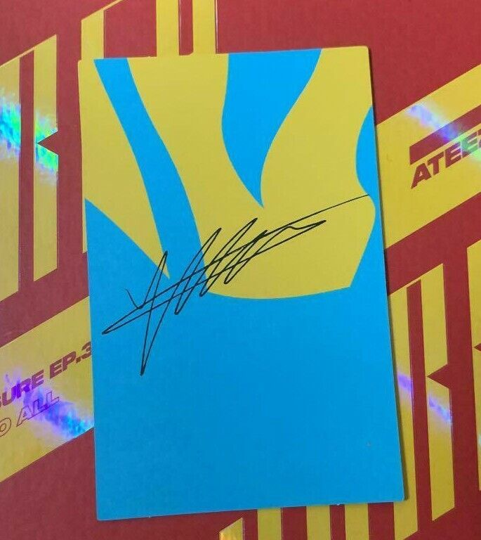 ATEEZ TREASURE EP.3: Uno para todos / WAVE ver. Tarjeta fotográfica oficial Photocard 