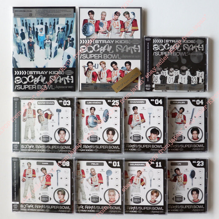 Álbum de tarjetas fotográficas de Stray Kids Social Path JAPAN AB Standard Solo FC POB Unit 