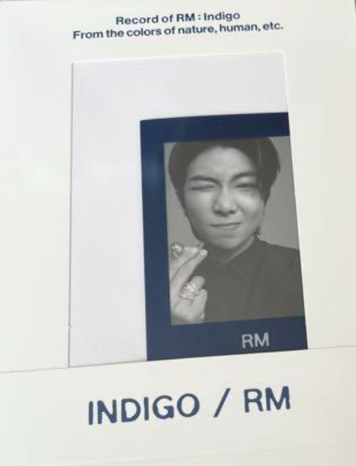 BTS RM Indigo Book Edition , Postcard Edition Photocard JPFC UMS weverse POB