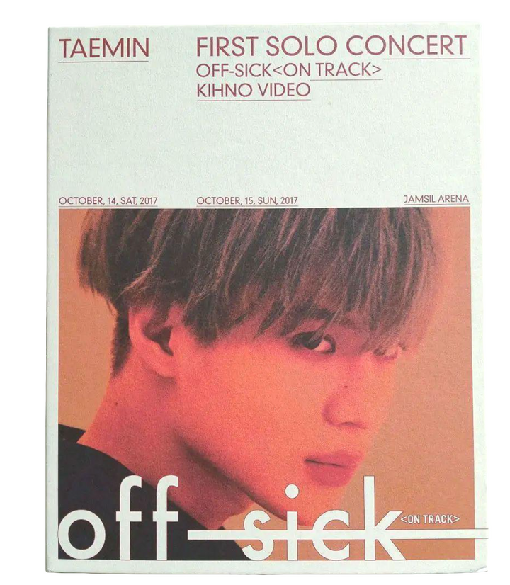 USED Taemin Shinee Off-sick On Track Kihno Video + Bag + Photobook + Lenticular