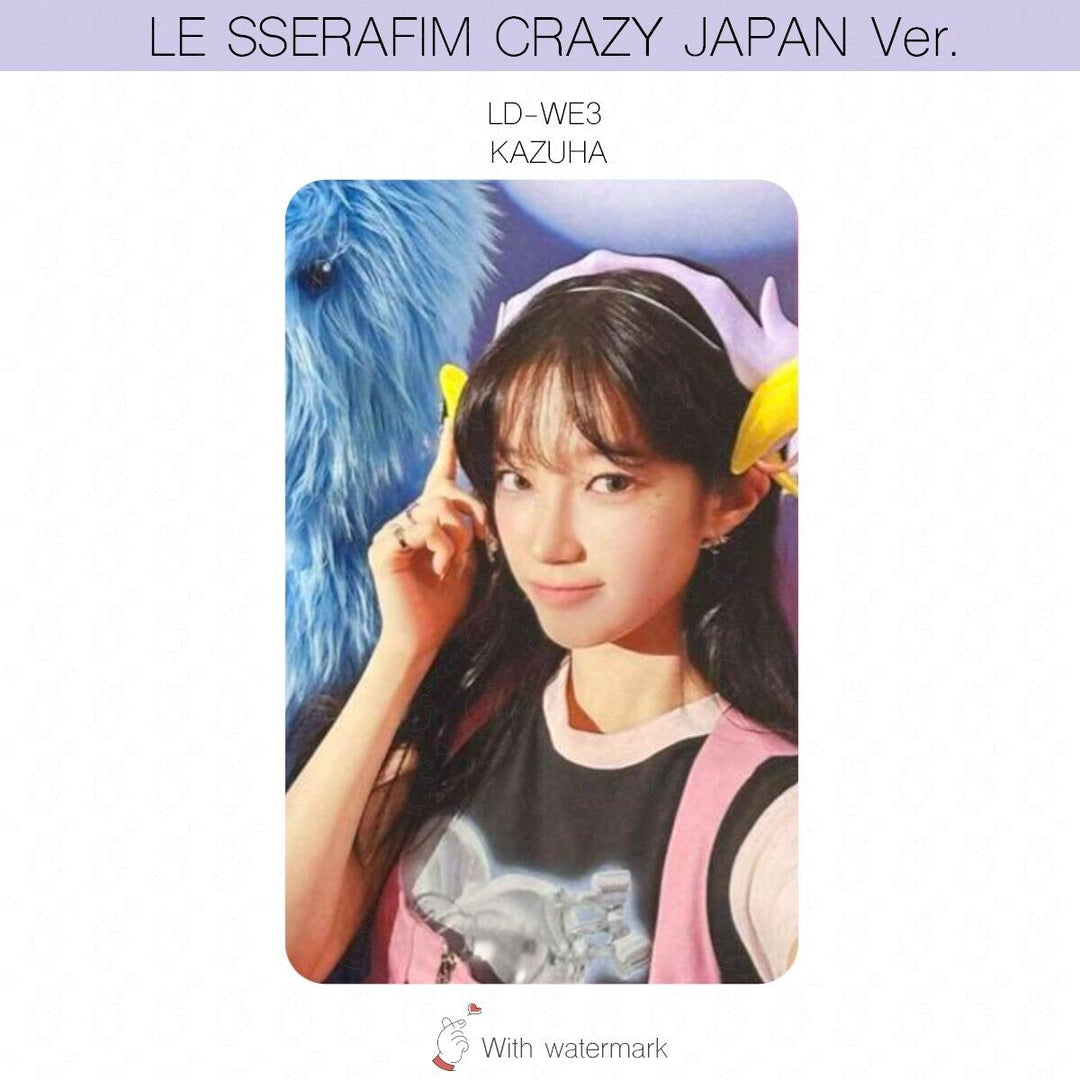 LE SSERAFIM CRAZY JAPAN ver. ALBUM POB LUCKY DRAW PHOTOCARD WEVERSE UMS HMV UNIT