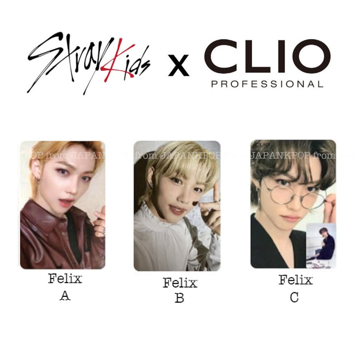 Stray kids CLIO Official Photo card Bang chan Lee know Han Felix seungmin I.N