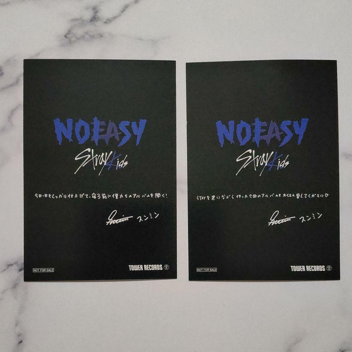 Stray Kids Seungmin NOEASY TOWER RECORD Tarjetas fotográficas oficiales Photocard PC NOISY 