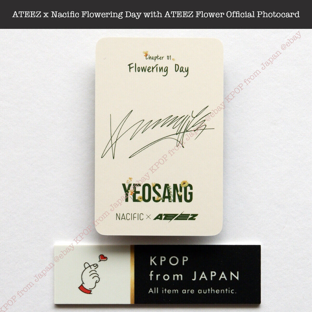 ATEEZ x Nacific Flowering Day with ATEEZ Flower Official Photocard