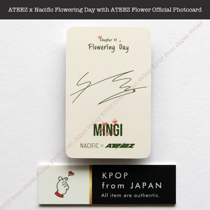 ATEEZ x Nacific Flowering Day with ATEEZ Flower Official Photocard