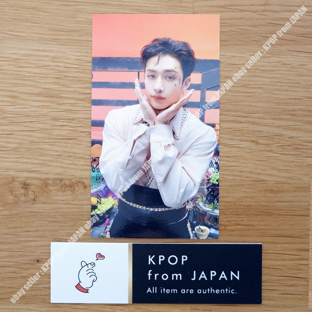 Bang Chan Stray Kids THE SOUND Tarjeta fotográfica oficial JAPAN POB FC Tarjeta fotográfica Fan 