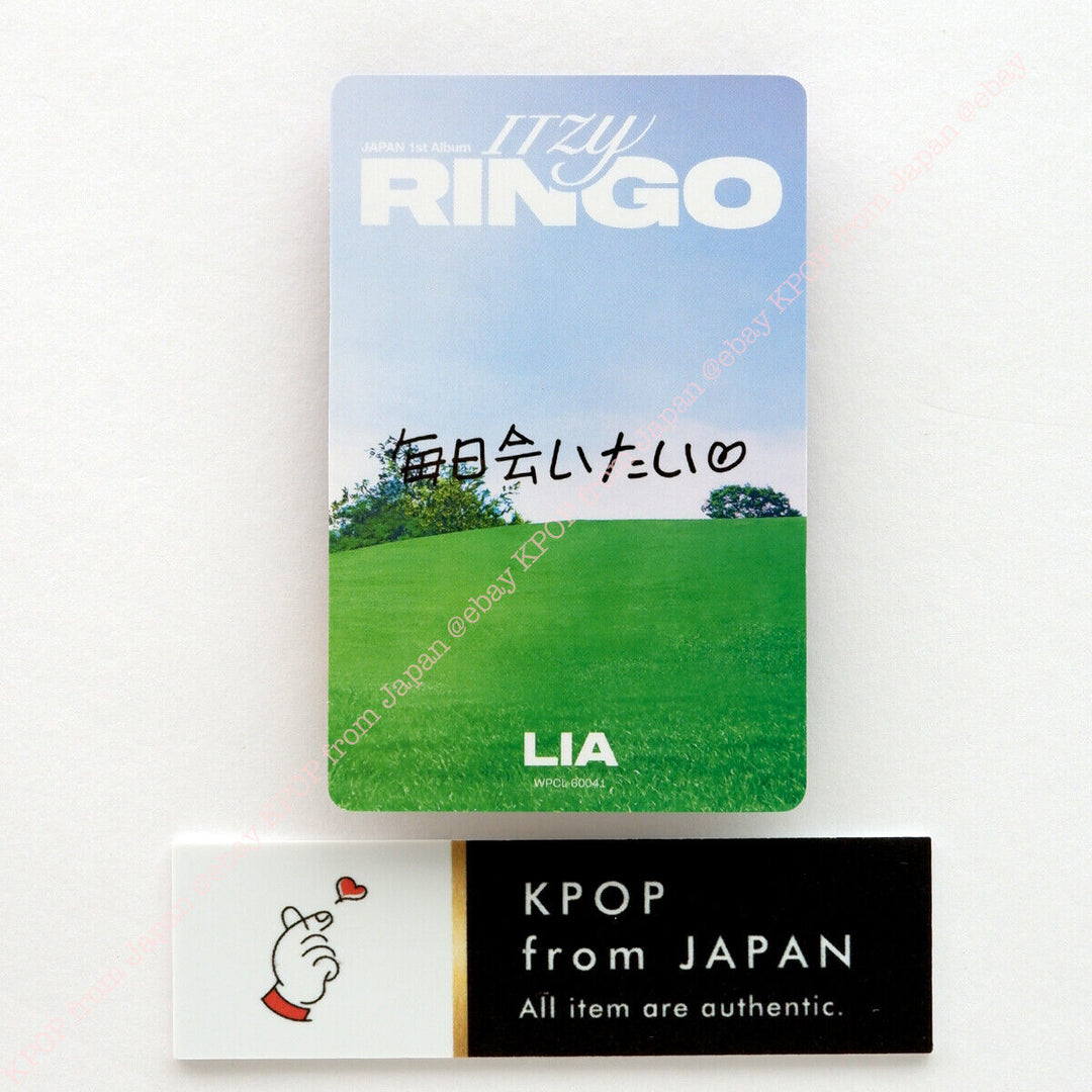 ITZY RINGO MIDZY JAPÓN ver. CD Photocard Yeji Yuna Lia Ryujin Chaeryeong ÁLBUM 