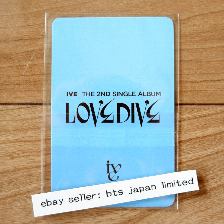 IVE LOVE DIVE Ktown4u Tarjeta fotográfica oficial POB Ktown Benefit Photo card PC 