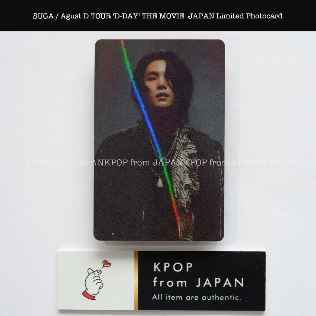 SUGA / Agust D TOUR 'D-DAY' THE MOVIE  JAPAN Limited Photocard + Ticket set