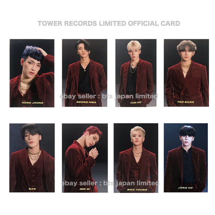 ATEEZ OFFICIAL TOWER RECORDS LIMITED Tarjeta fotográfica Tarjeta fotográfica