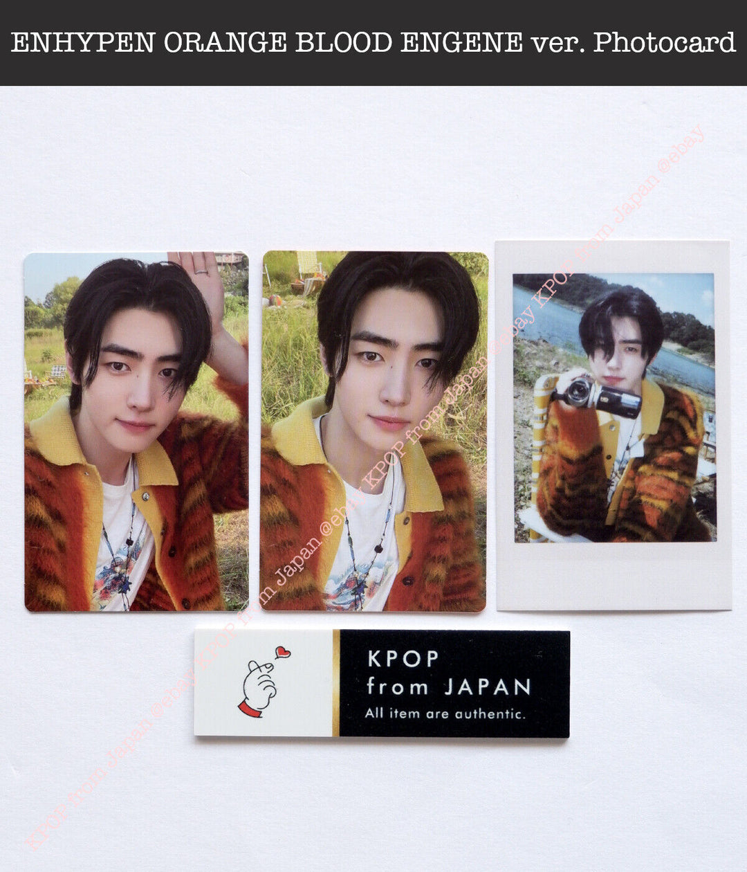 ENHYPEN ORANGE BLOOD ENGENE ver. Official Photocard Postcard