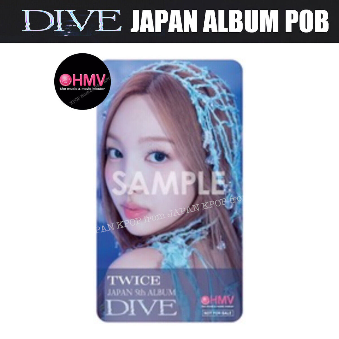 PRE TWICE JAPAN DIVE Japan  Official POB Tower Record HMV Photocard Bookmark