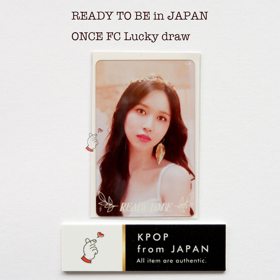 TWICE WORLD TOUR 'READY TO BE' en JAPÓN ONCE FC Tarjeta fotográfica oficial del sorteo 